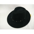 Fedora Hat with Velvet Ribbon Hatband (F-070003)